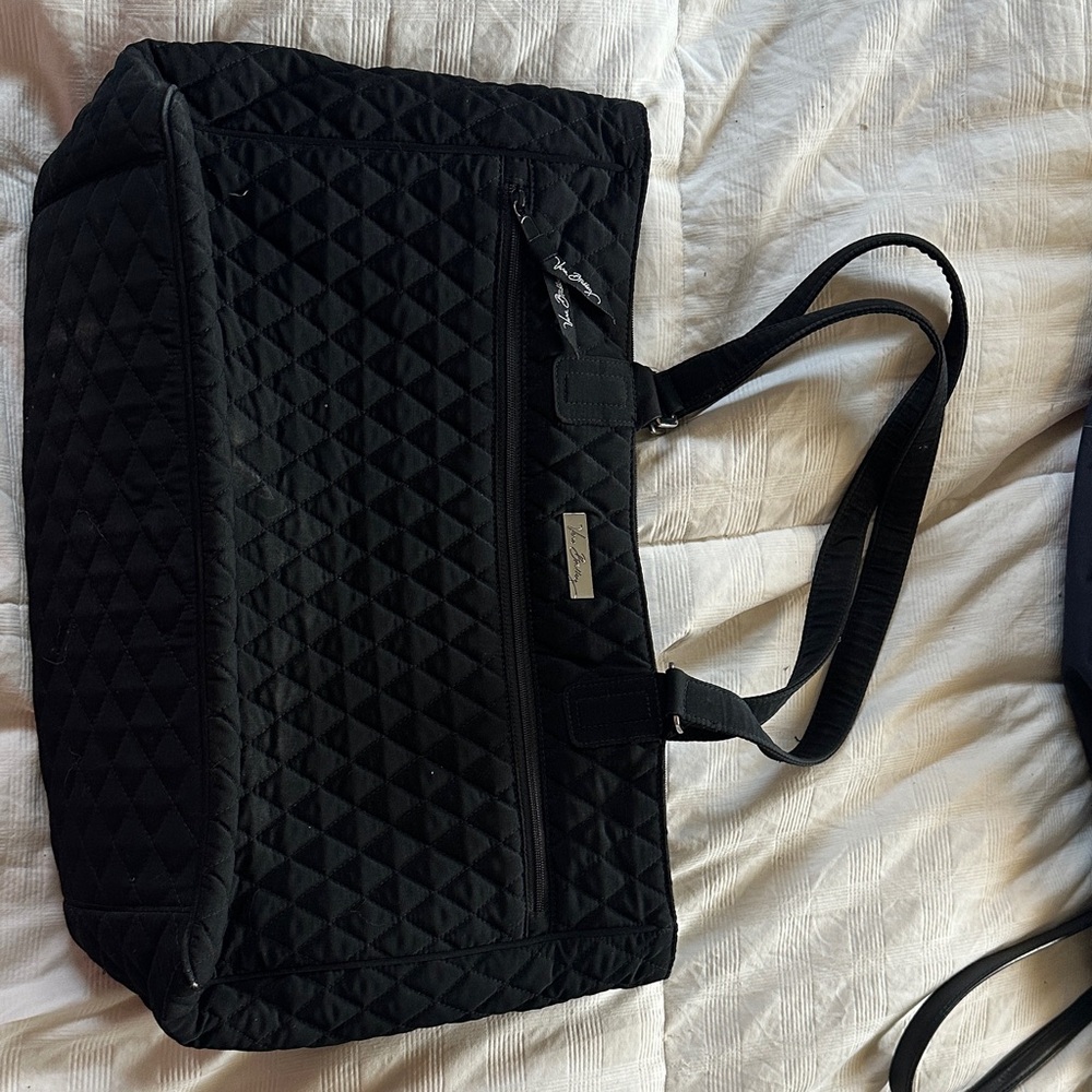 Vera Bradley Black Quilted Tote Bag
